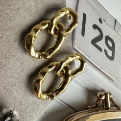 Øreringe Charlie forgyldt - Vandfast