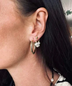 Øreringe Chloe Big Sterling Silver 18K forgyldt