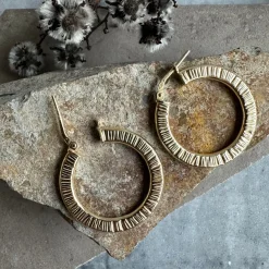 Øreringe Chloe Big Sterling Silver 18K forgyldt