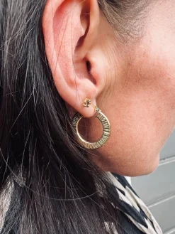 Øreringe Chloe small Sterling Silver 18K forgyldt