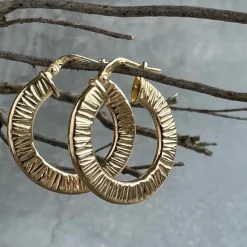 Øreringe Chloe small Sterling Silver 18K forgyldt