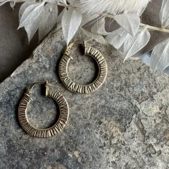 Øreringe Chloe small Sterling Silver 18K forgyldt