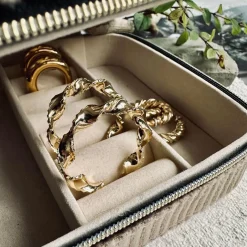 Øreringe Cora hoops - 18k forgyldt