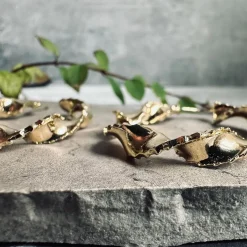 Øreringe Cora hoops - 18k forgyldt