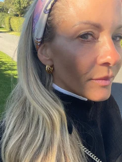 Øreringe Cornelia 20 mm - Forgyldt