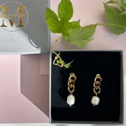 Øreringe Elsa 18k forgyldt