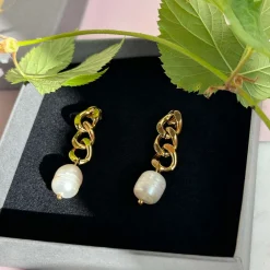 Øreringe Elsa 18k forgyldt