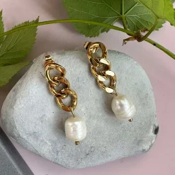 Øreringe Elsa 18k forgyldt