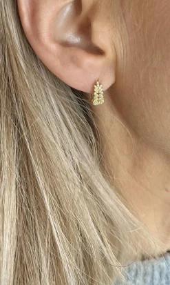 Øreringe Emily forgyldt Sterling sølv