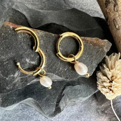 Øreringe Gina 18K forgyldt Sterling sølv