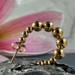 Øreringe Gunilla 20 mm - 18k forgyldt