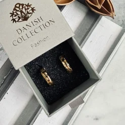 Øreringe Helena forgyldt - Vandfast