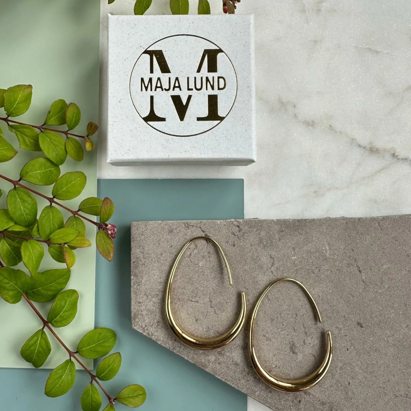 Øreringe Hella forgyldt