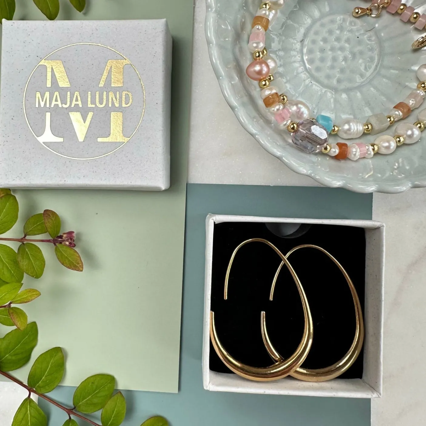 Øreringe Hella forgyldt