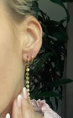 Øreringe Liva - forgyldt - Sæt med 2 par