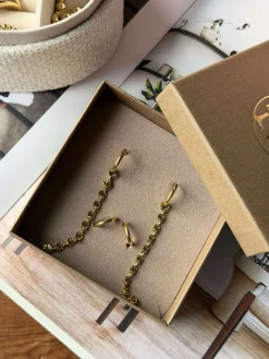 Øreringe Liva - forgyldt - Sæt med 2 par