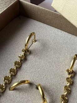 Øreringe Liva - forgyldt - Sæt med 2 par