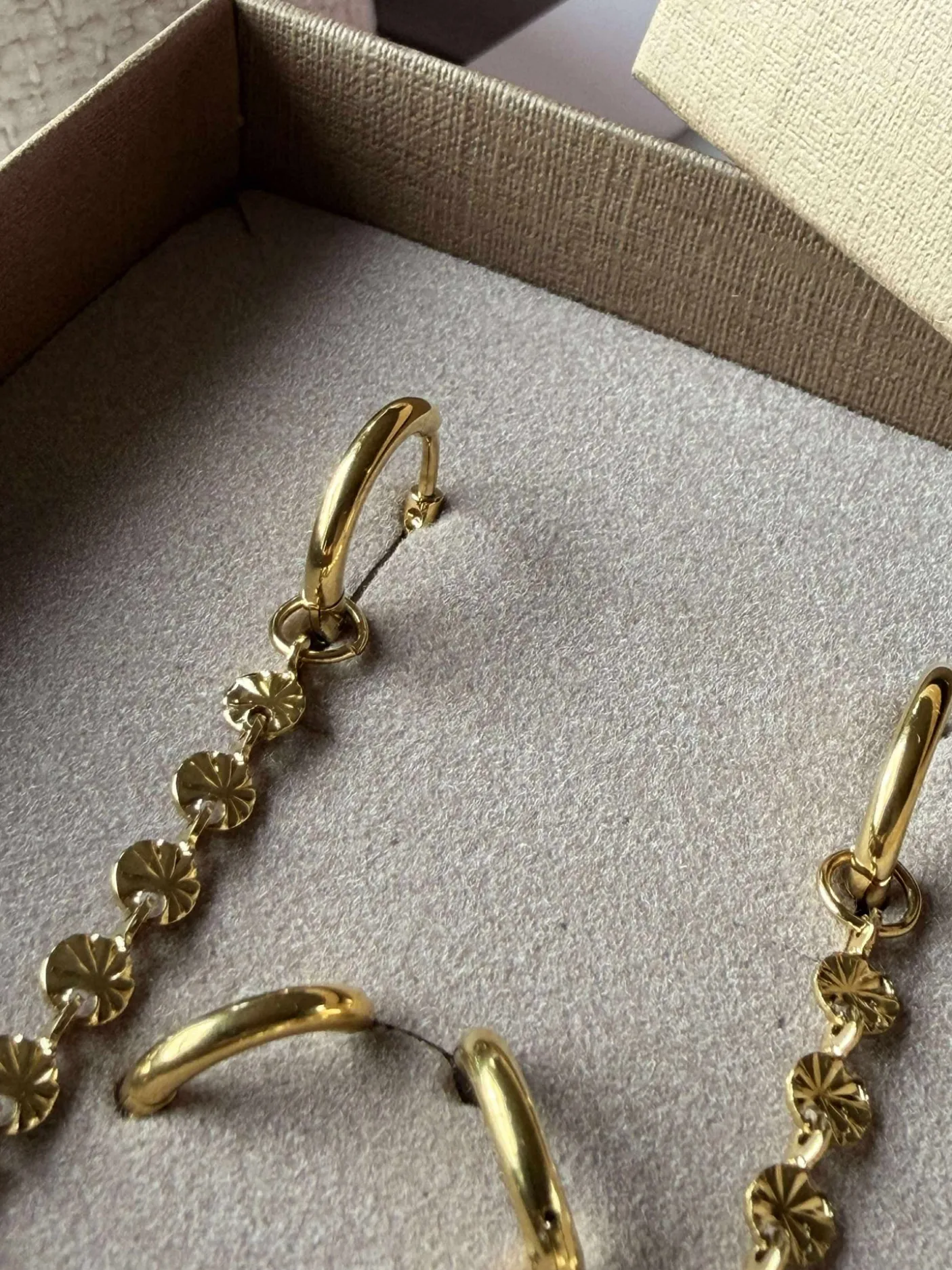 Øreringe Liva - forgyldt - Sæt med 2 par