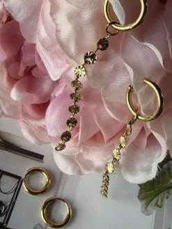 Øreringe Liva - forgyldt - Sæt med 2 par