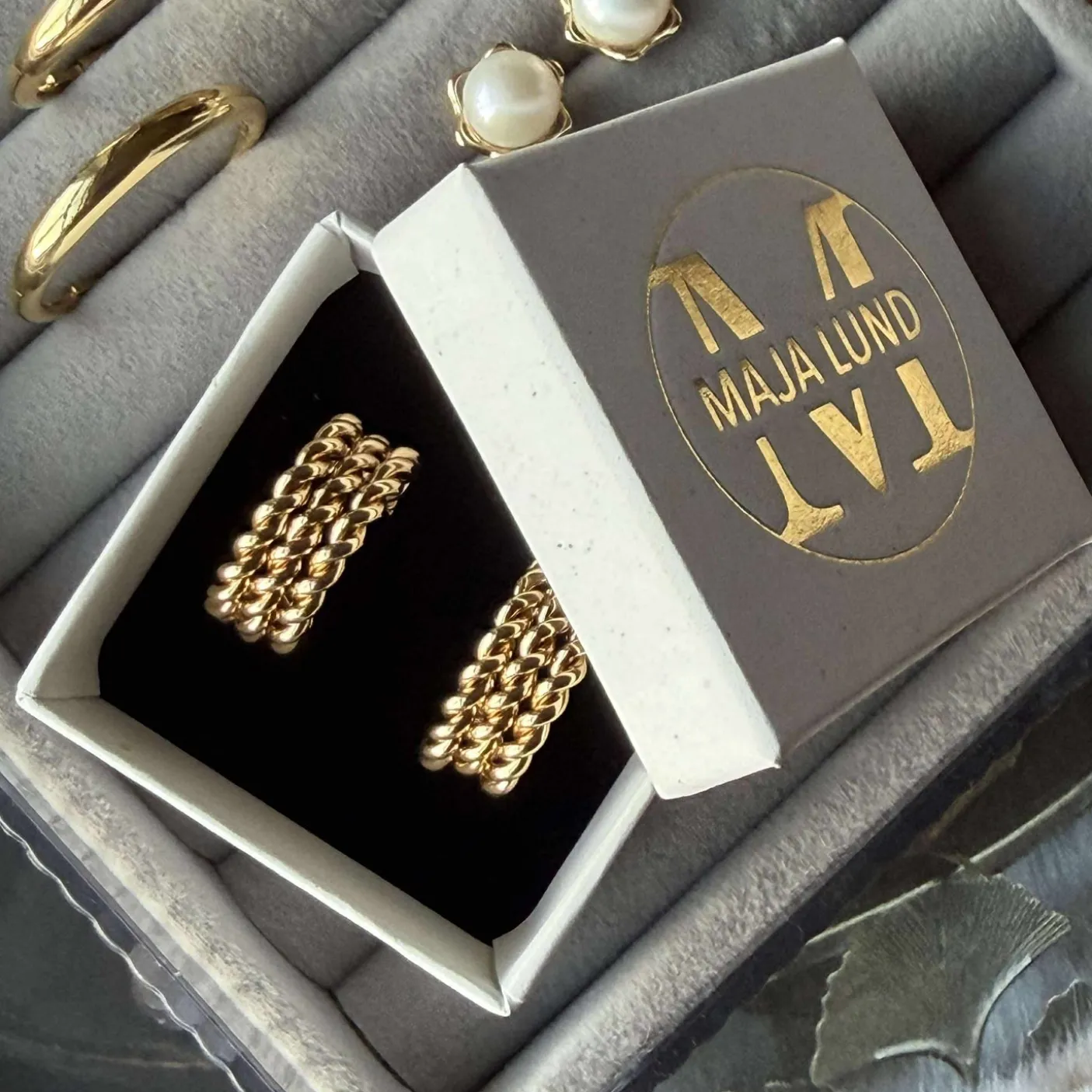 Øreringe Loreto – Forgyldt