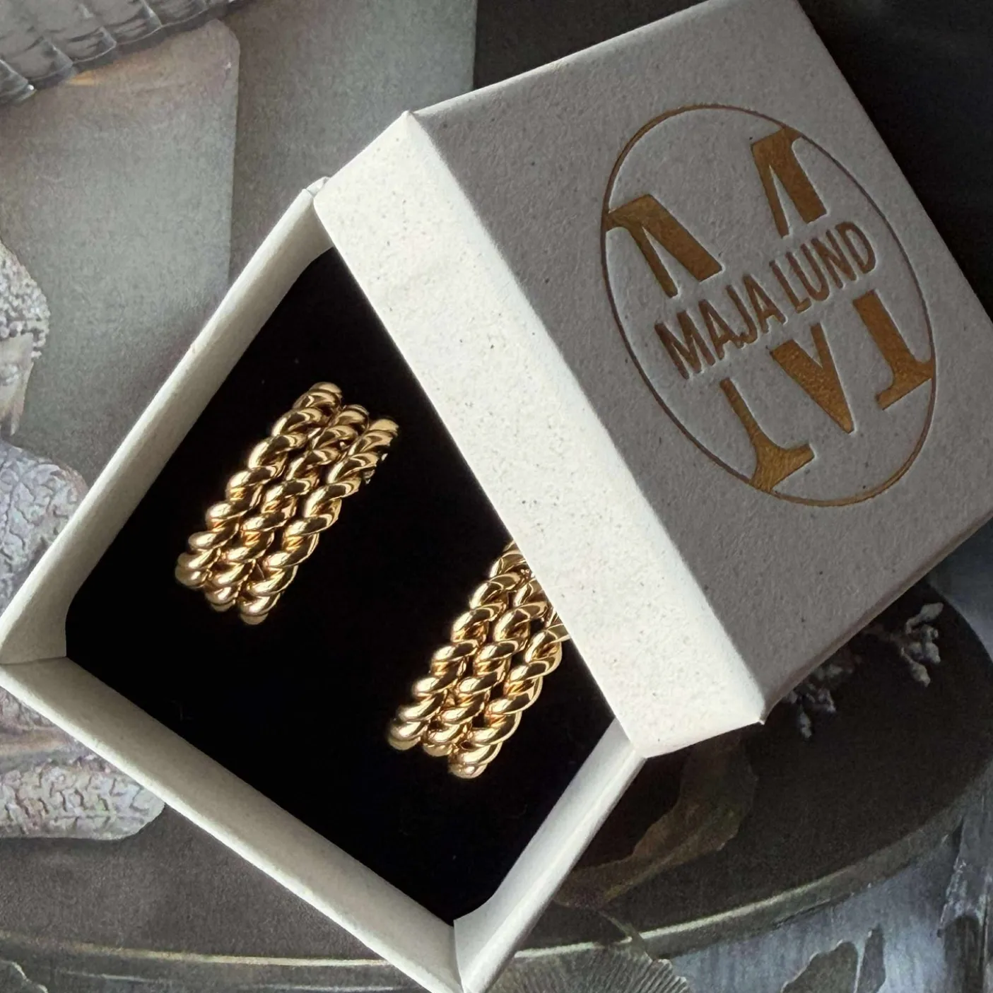 Øreringe Loreto – Forgyldt