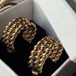 Øreringe Loreto – Forgyldt