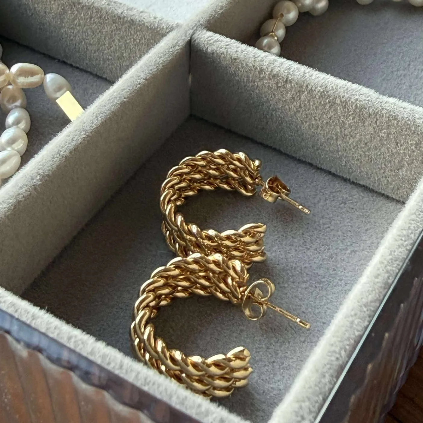 Øreringe Loreto – Forgyldt