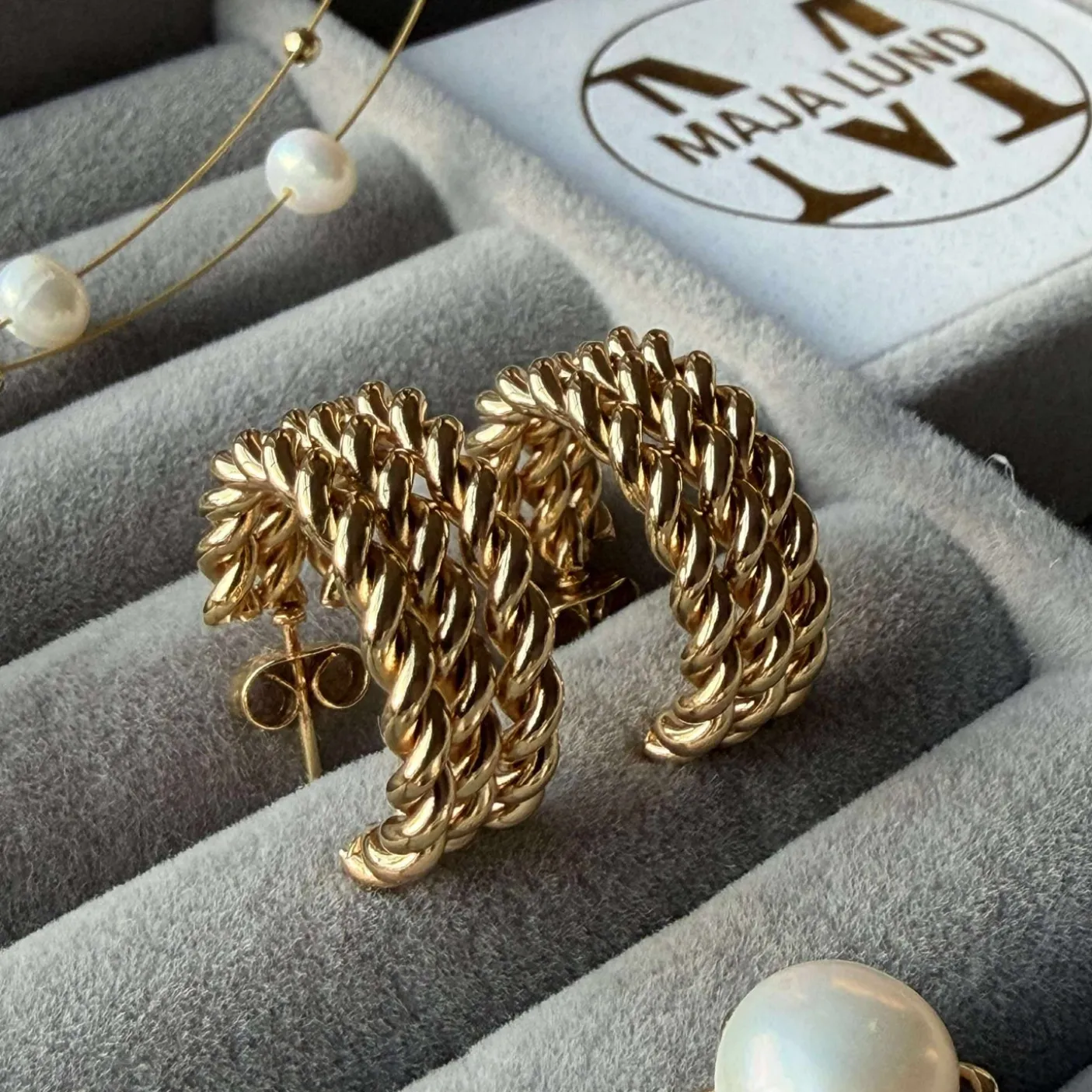 Øreringe Loreto – Forgyldt