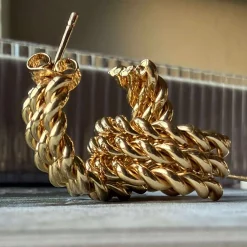 Øreringe Loreto – Forgyldt