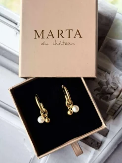 Øreringe Marina - Forgyldt