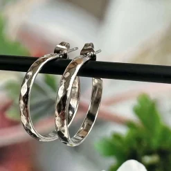 Øreringe Mille sølvbelagt