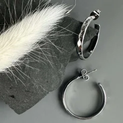 Øreringe Mille sølvbelagt