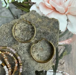 Øreringe Mindy 18k forgyldt