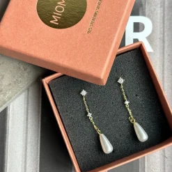 Øreringe Mischa 18K forgyldt sterling sølv