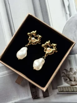 Øreringe Misty 18K forgyldt