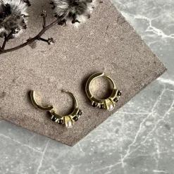 Øreringe Nicola 18K forgyldt