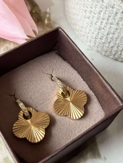 Øreringe SAGA - forgyldt