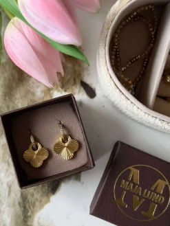 Øreringe SAGA - forgyldt