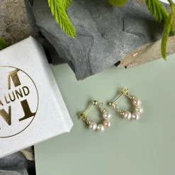 Øreringe Selma – Forgyldt Sterling sølv