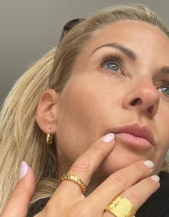 Øreringe Sheila 18K forgyldt sterling sølv