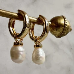 Øreringe Signe med ferskvandsperler