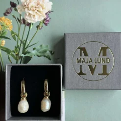 Øreringe Signe med ferskvandsperler