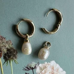 Øreringe Signe med ferskvandsperler