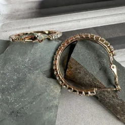 Øreringe Smilla Hoops forgyldt