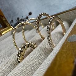 Øreringe Smilla Hoops forgyldt