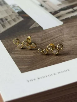 Ørestikker Amina - forgyldt sterling sølv