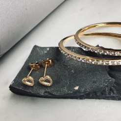 Ørestikker Gillano forgyldt - Vandfast