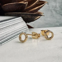 Ørestikker Icelyn forgyldt - Vandfast