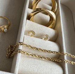 Ørestikker Marleen 18K forgyldt Sterling Silver