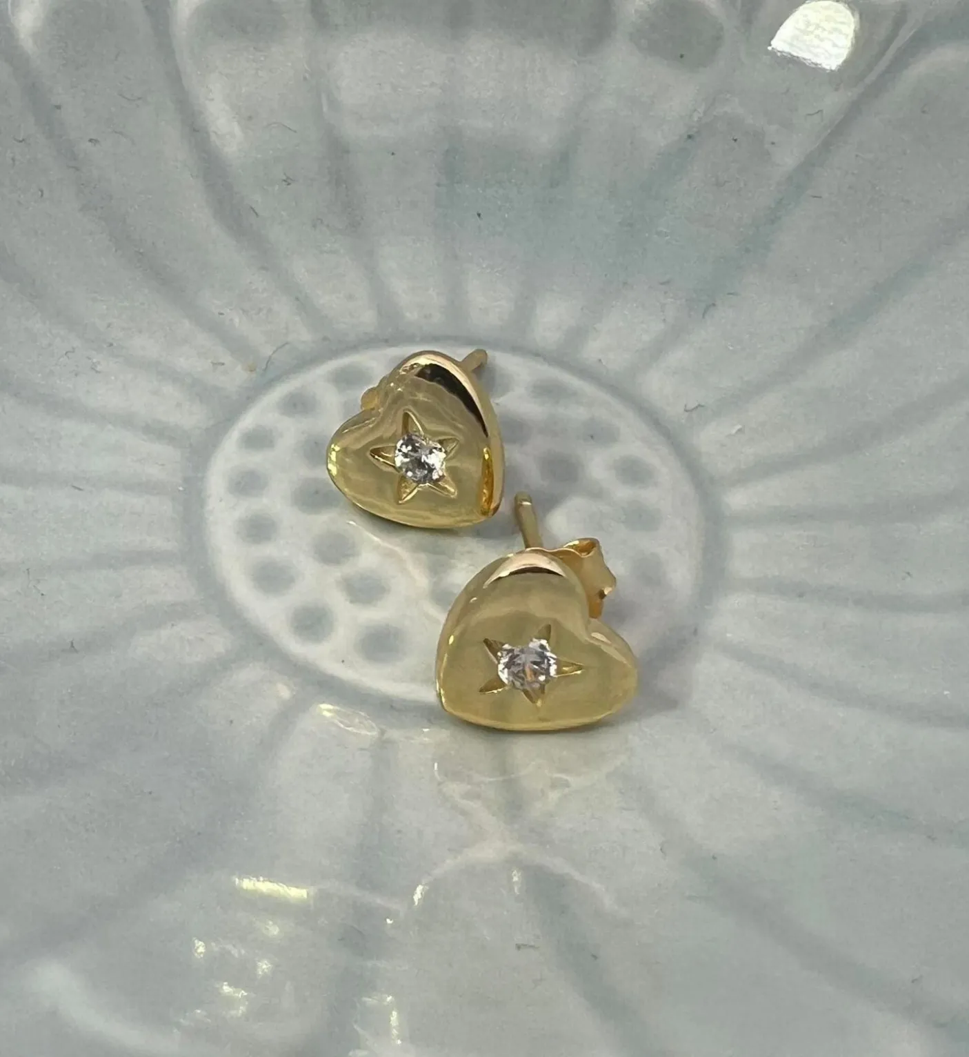 Ørestikker Naima forgyldt sterling sølv